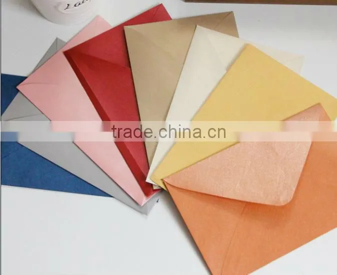 Colored invitation envelopes