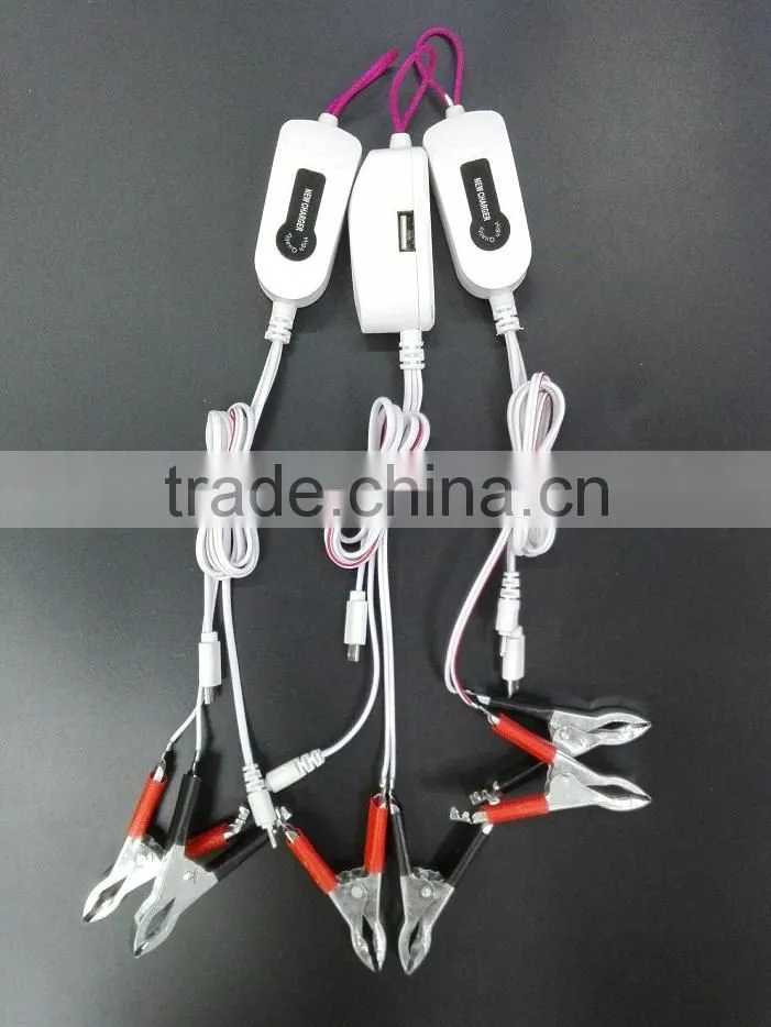 wholesale battery ship clip charger for phone battery ship clip charger with usb