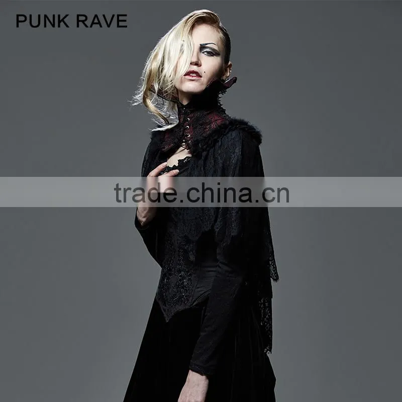 M-025 Punk Rave Black Korea Cardigan woman black Sweater