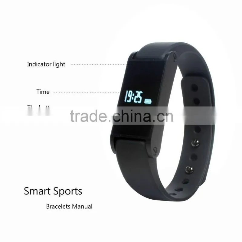 2016 new Sport bracelet bluetooth watch with water proof pedometer / calorie / sleep monitor / odometer function