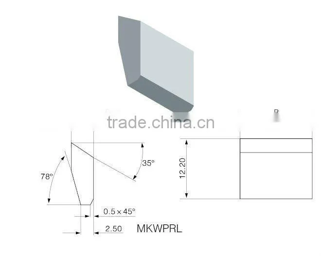 High strength YG6X tungsten carbide saw tips