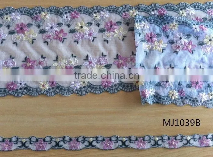 2015 mesh embroidery lady lingerie lace