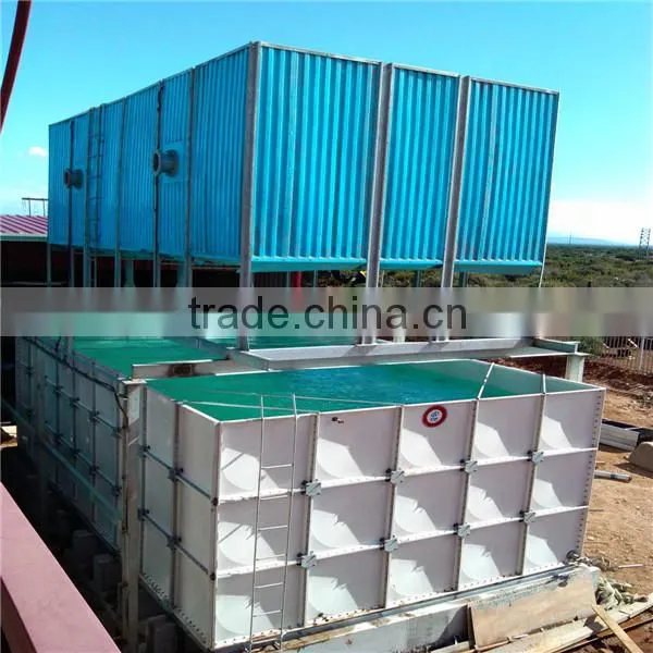 grp square water storage tank