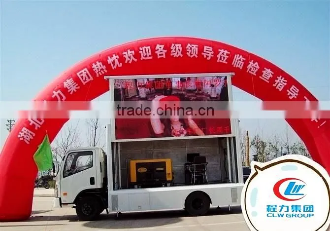Three-side-showing LED mobile attractive advertising vehicle Foton P10 outstanding display screen advertising vehicle for sale