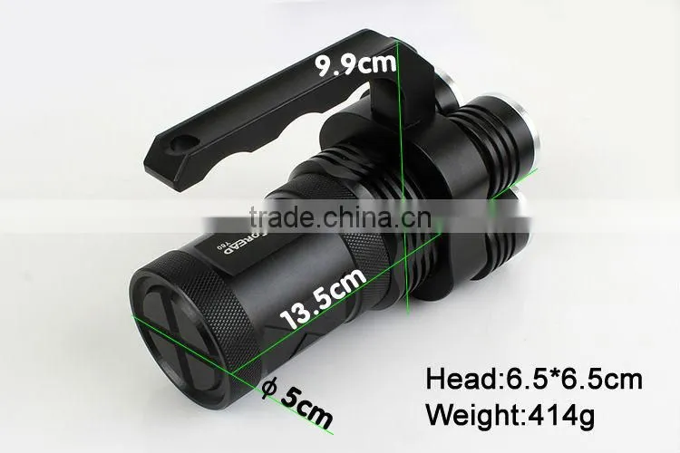 GOREAD Y60 High bright black aluminum rechargeable T6 flashlight 4*LED 4 mode 40W search products
