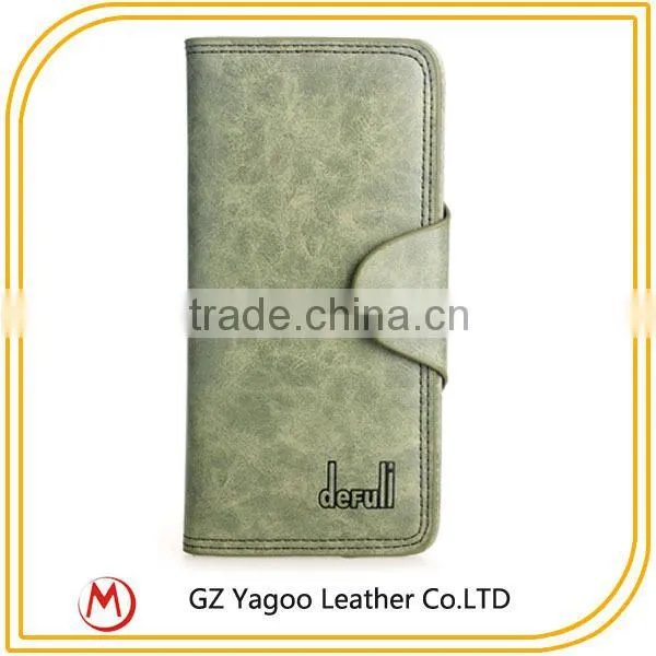 Unisex Unique Clutch Purses OEM Leather Multi-function Wallet