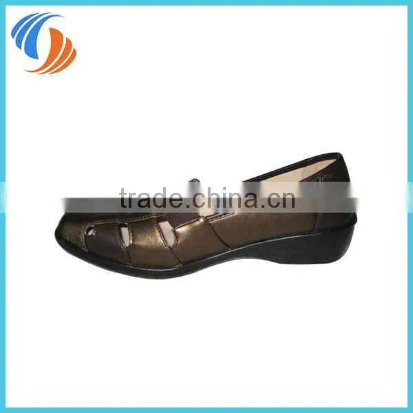 Women Black/Silver Brown/Gold Casual Shoes PU Leather Shoes