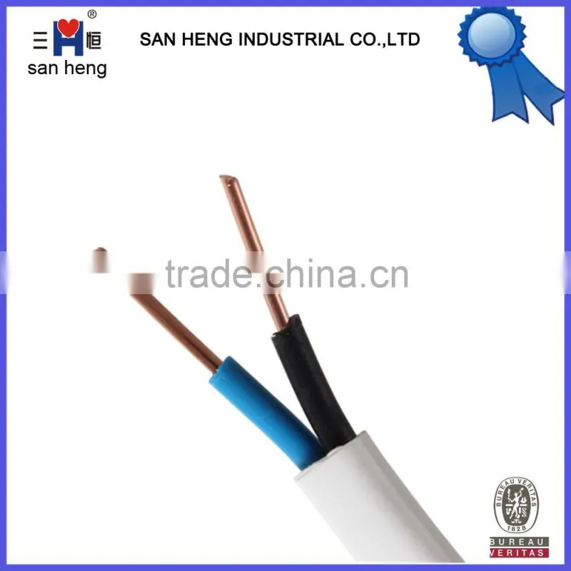 Flat cable manufacturer silicone pvc insulated copper / aluminum cable