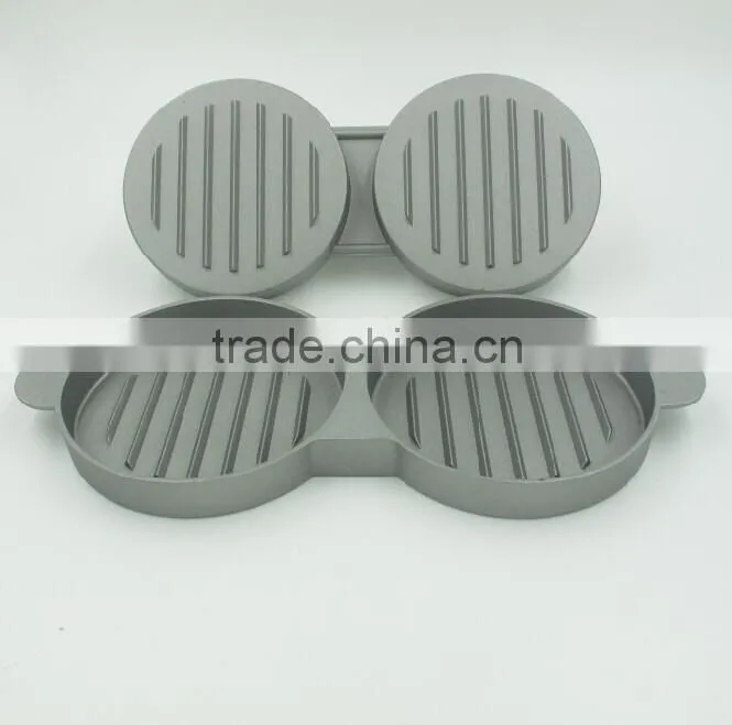 EU FDA food grade manual Non stick layer metal aluminium alloy hamburger press
