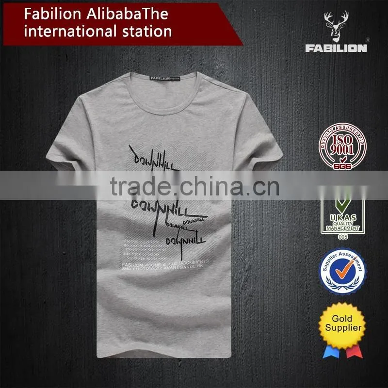 new designs 100% cotton full-size 3d wording printed t-shirt