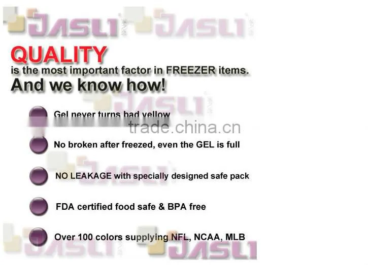 2015 hot sale gel ice bucket,freezer bucket,wine ice bucket