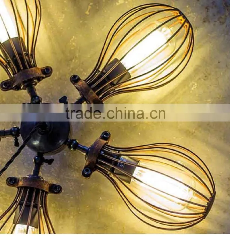 Vintage Metal 4 Bulbs Pendant Lamp for Indoor Decoration
