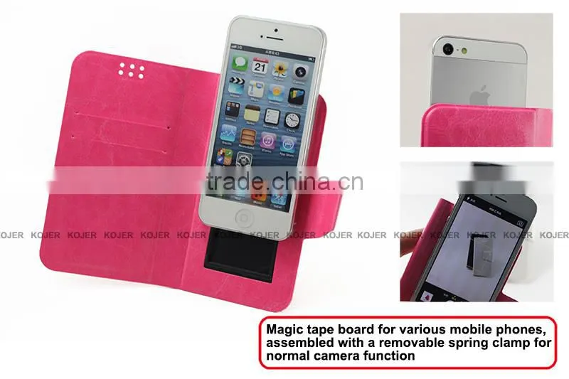 Hot universal flip leather case for mobile phone