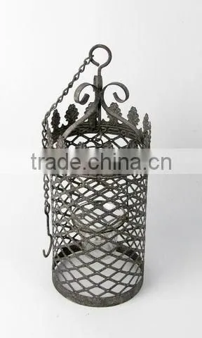 100235MC- hanging metal candle lantern