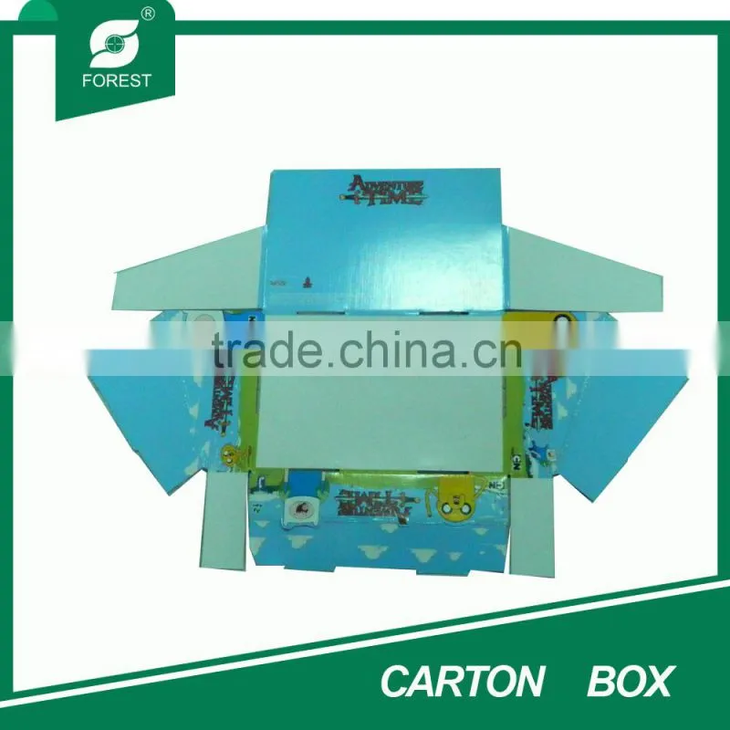 BLUE PRINTING PAPER CARDBOARD FOLDING MATT DISPLAY BOX