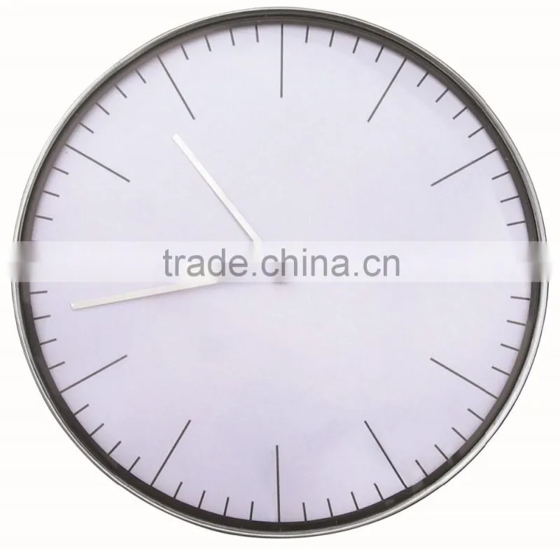 Large round shaped metal wall mounted clock decorative clock