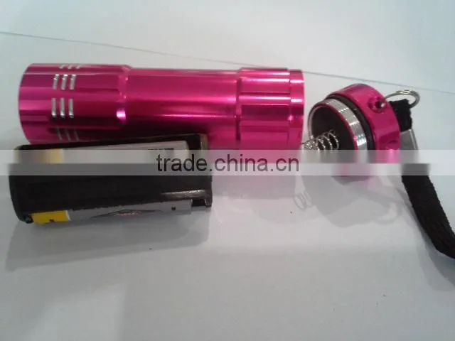 9 Led promotional mini Led flashlight torch
