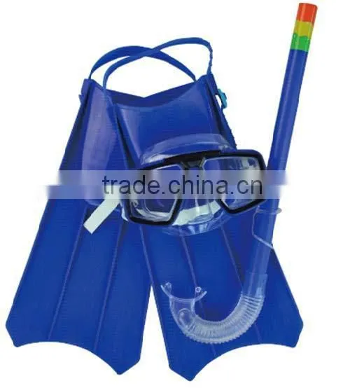 kids Diving swimming set with flippers (diving mask snorkel fins for children)