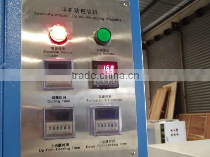 Semi-auto Shrink Wrapping Packing Machine/ bottle film shrink packing machine/ semi-auto shrink wrapping machine