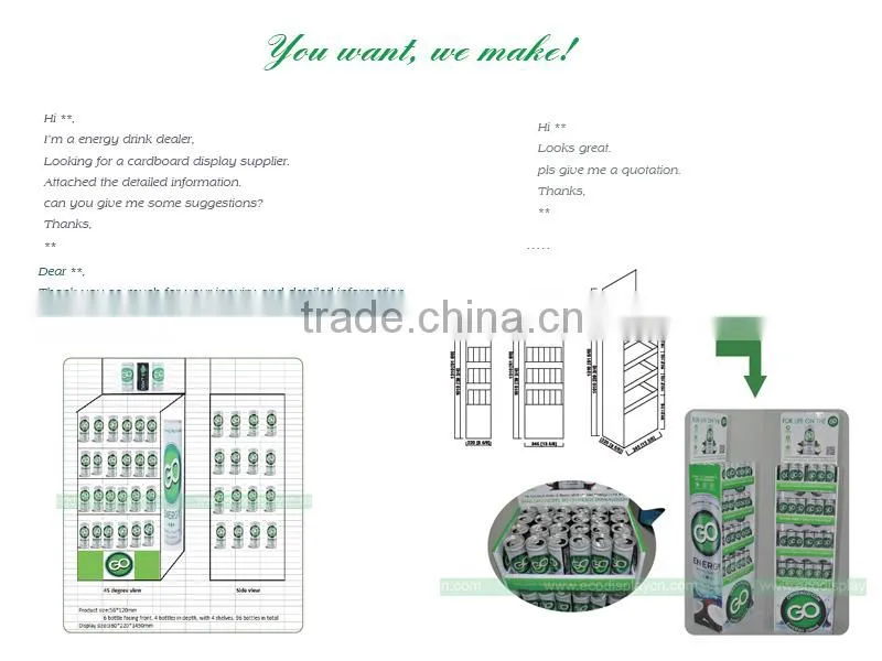 Paper Material Cardboard Floor Display Standee, POS Display Standee
