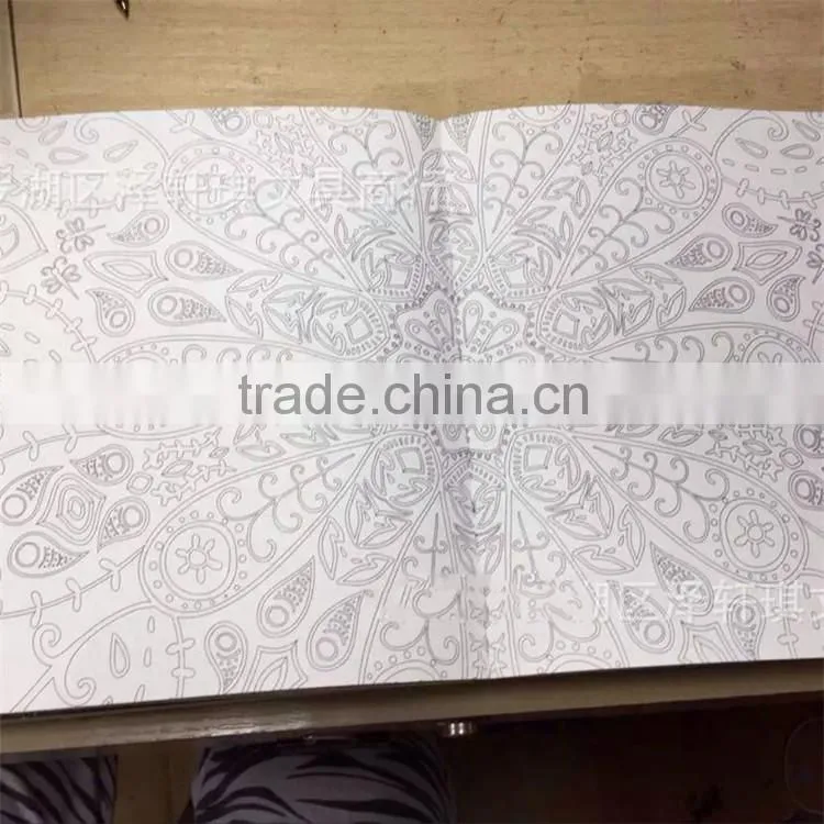 High quality 2015 best selling hand-painting secret garden adult coloring book pages-mandala series