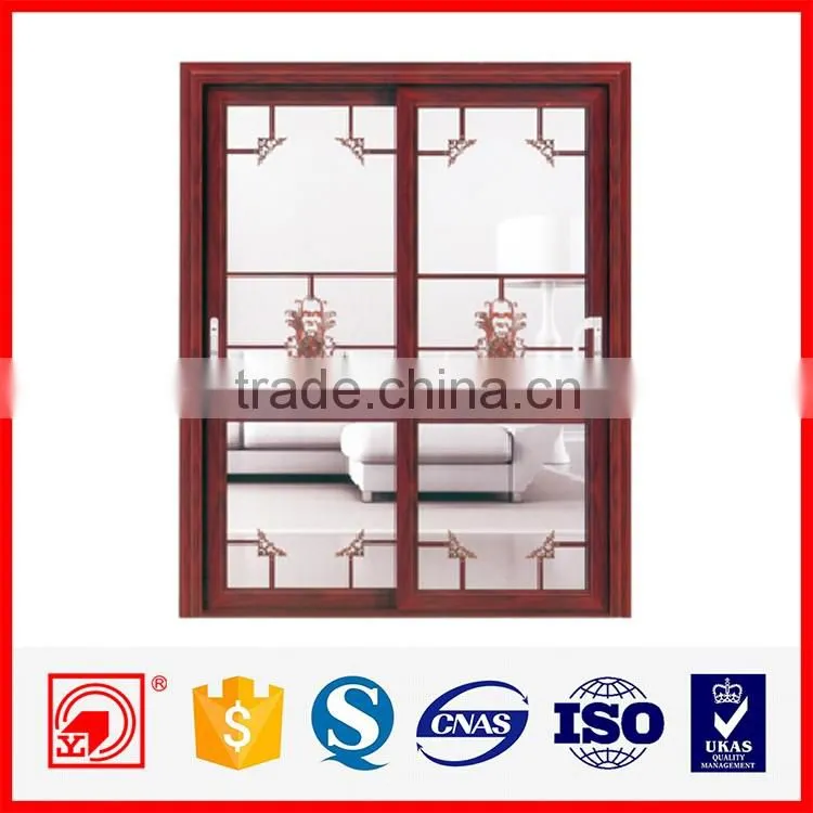 High quality tempered double glass sliding door for balcony