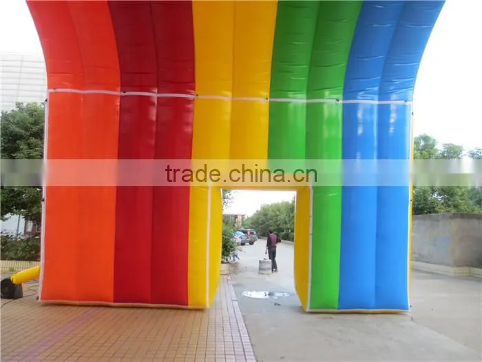 gaint rainbow tent inflatable tent for advertising