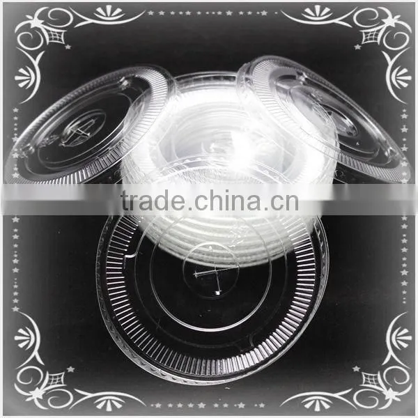 perfect disposable plastic transparent flat cover for cup