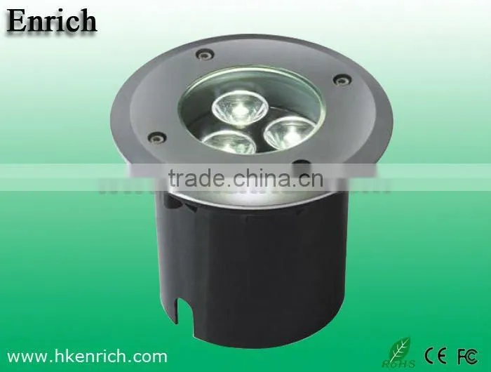 Warm White 3w Waterproof LED Inground Light