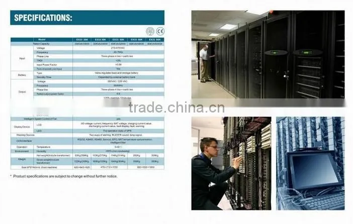 High Frequency Online UPS 6KVA 10KVA 15KVA 20KVA