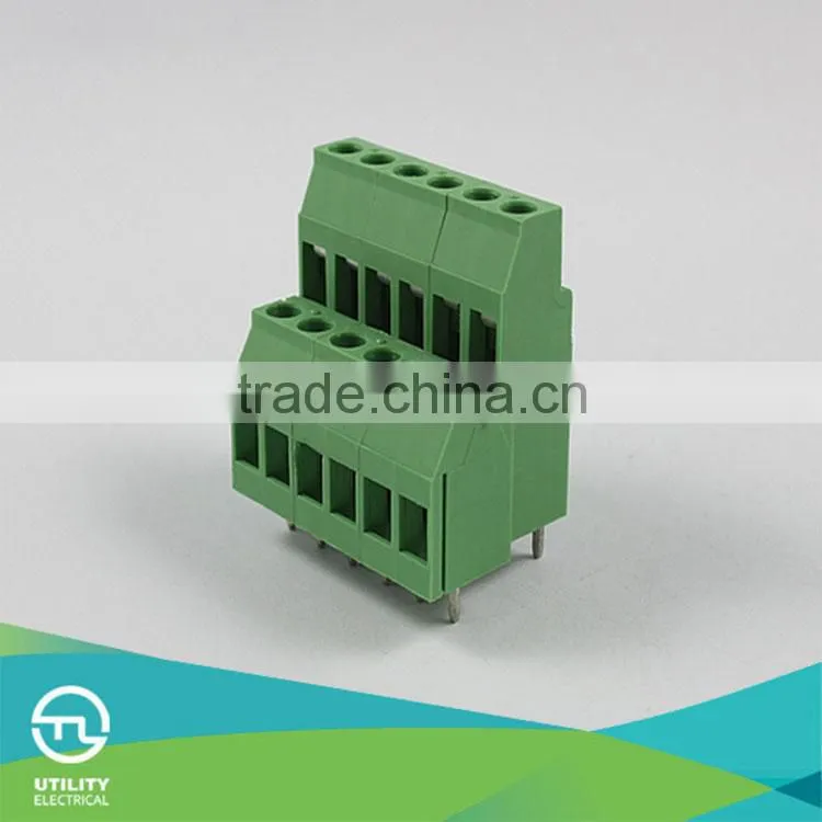 Barrier strips terminal block MU2.5H2L5.0(5.08) 5.0mm pitch UL,CE,Rohs