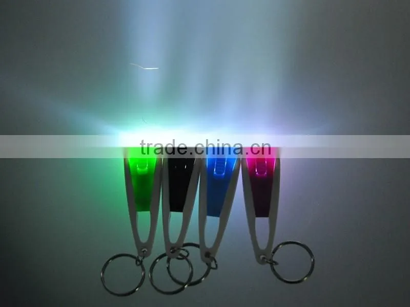 Beautiful Design Glow In The Dark Mini Flashlight Keychain LED factory