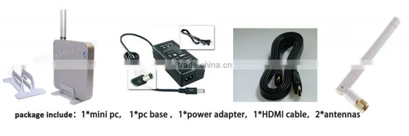 computer wholesale distributor n3510 2.00 ghz hd ports fanless mini pc linux Dual display 300M WIFI Quad core processor