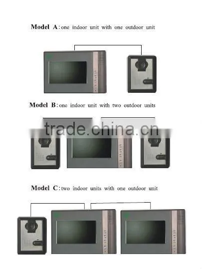 CA802+VD202 7'' Video Door Phone Intercom