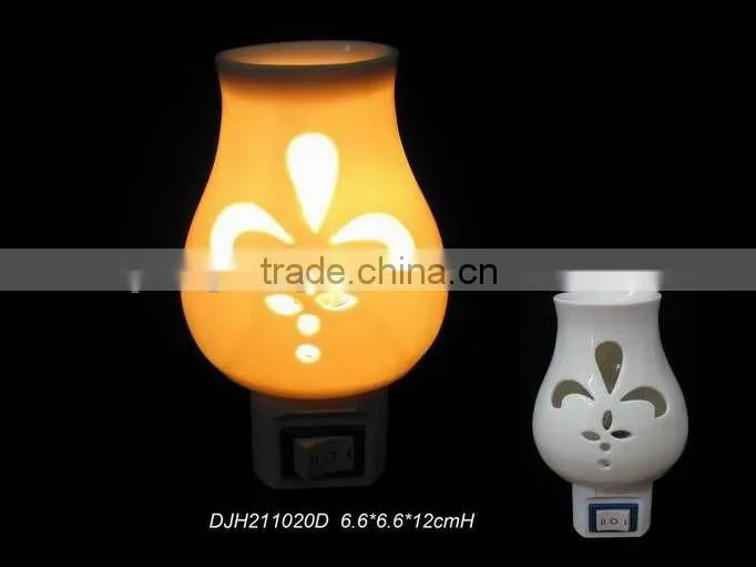 QiHe plug in scented fragrance oil tart warmer burner night light