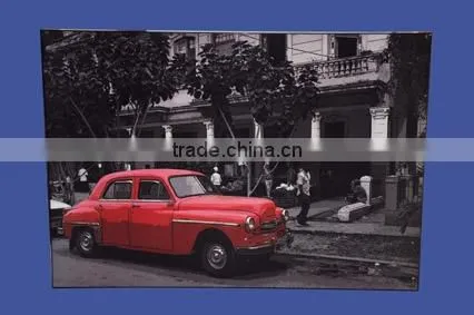 hot-sales car canvas oil painting with abstract canvas