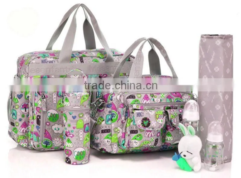 Multi function mommy pack single shoulder backpack baby diaper bag set