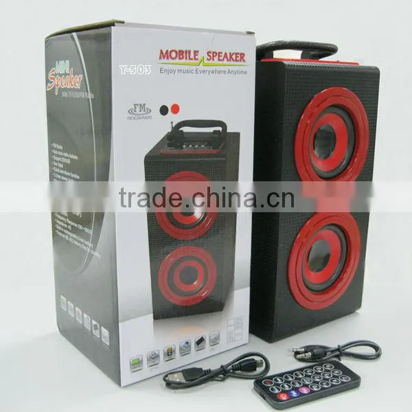 Stereo HIFI Cube Portable Wooden Speaker