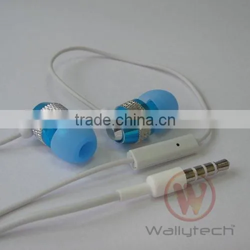 Wallytech Metal Stereo Earphone For iPhone For iPad For iPod
