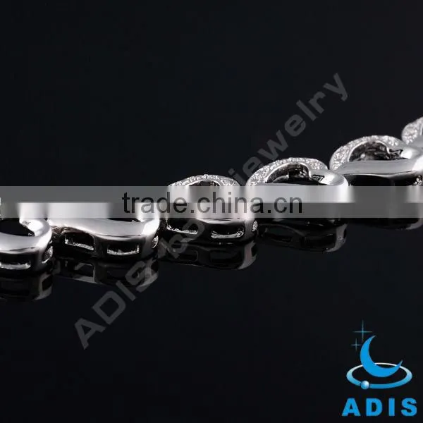 Heart shape stainless steel cheap bracelet