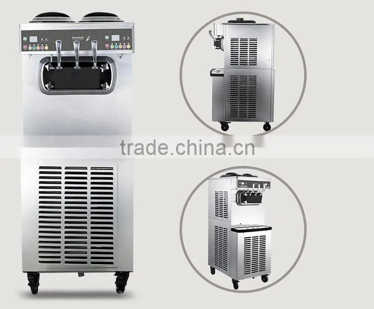 Pasmo2+1 twist flavors low cost high performance home use/commercial ice cream maker