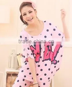 woemn short sleeve satin pajama for summer