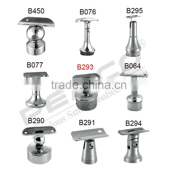 wholesale price 304 stainless steel railing glass bracket for handrail