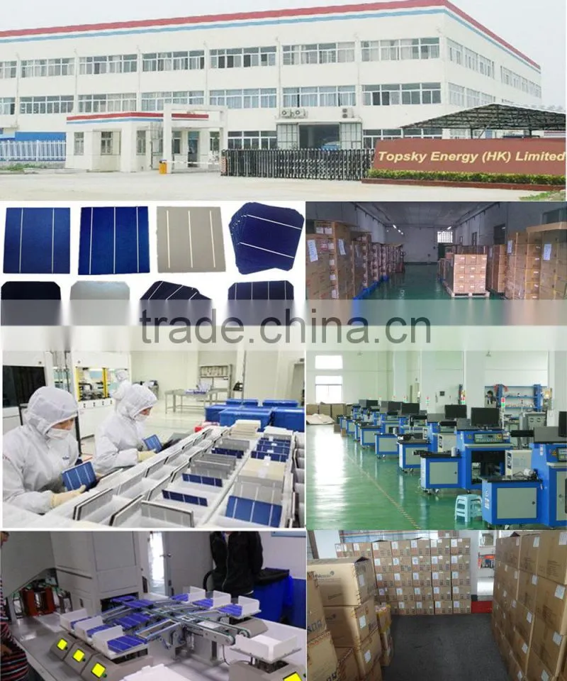 A grade 250-265W 300-315W solar panels stock