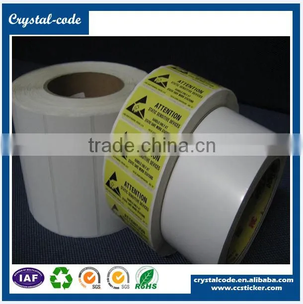 Contemporary promotional adhesive paper sticker