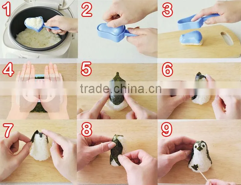 best cookware toys penguin cutter set animal rice ball