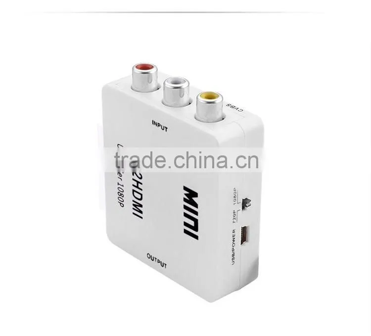 Mini up scaler 1080p av to hdmi converter