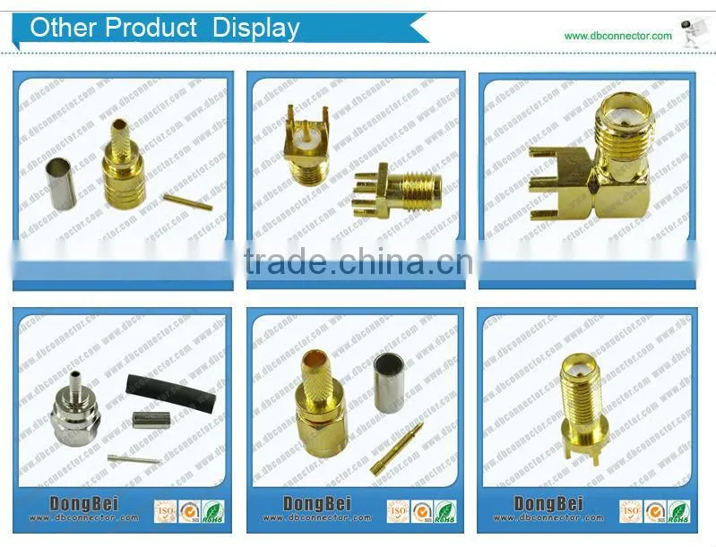 Straight jack edge mount sma connectors