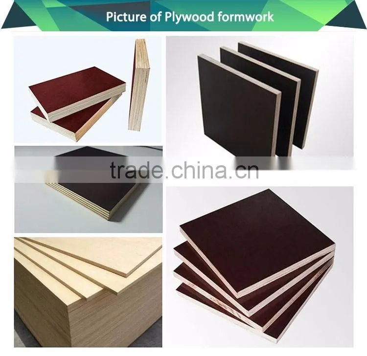 High Quality Outdoor Construction film faced plywood birch plywood