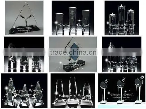 Hot Sale Crystal Business Service Trophy For Corporate Items